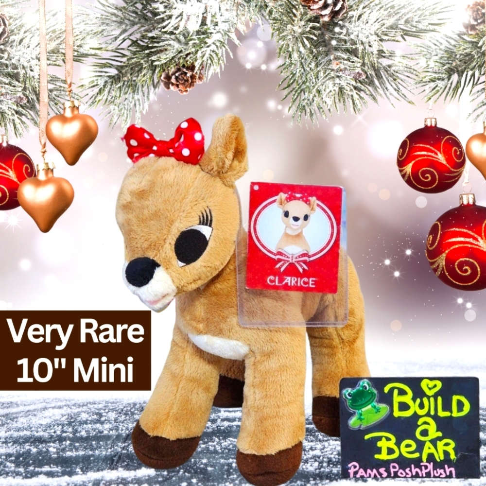 Vary Rare Build a Bear MINI Clarice 10" Misfit Rudolph the Red-Nosed Reindeer
